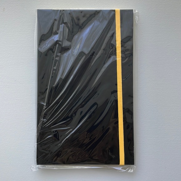 NWT. Black leather notebook/ journal - Picture 3 of 5